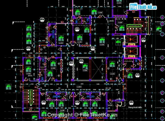 Bản vẽ,kiến trúc bệnh viện,bệnh viện thiện tâm,thiết kế bệnh viện